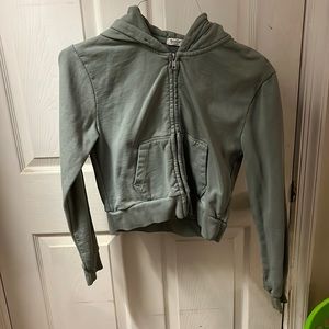 Cropped zip up from forever 21